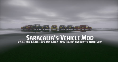 Saracalia’s Vehicles — декоративные машины (1.10.2, 1.8.9, 1.7.10)