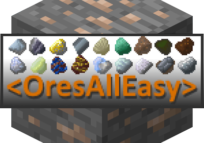 OresAllEasy - объединение руд и металлов из разных модов (1.14.4, 1.12.2)