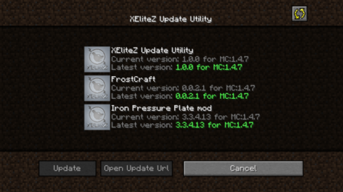 XEliteZ Mod Update Utility - обновление модов (1.7.2, 1.6.4, 1.5.2)