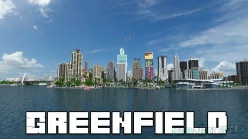 Greenfield - Гринфилд, самый большой город в Майнкрафт (1.12.2)