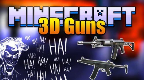 New Stefinus 3D Guns - Мод на огнестрельное оружие (1.7.10)