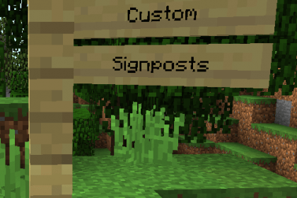 Custom Signposts - многоуровневый указатель (1.16.4, 1.14.4, 1.12.2)