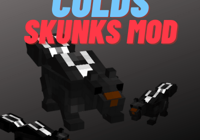 Colds: Skunks - мобы с эффектом вонючки - скунсы (1.16.5, 1.16.4)