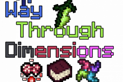 Way Through Dimension - новые измерения, броня и оружие (1.16.5, 1.16.4, 1.15.2, 1.14.4, 1.12.2)