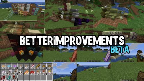 BetterImprovements - огромное количество новых мелочей (1.16.5, 1.16.4)
